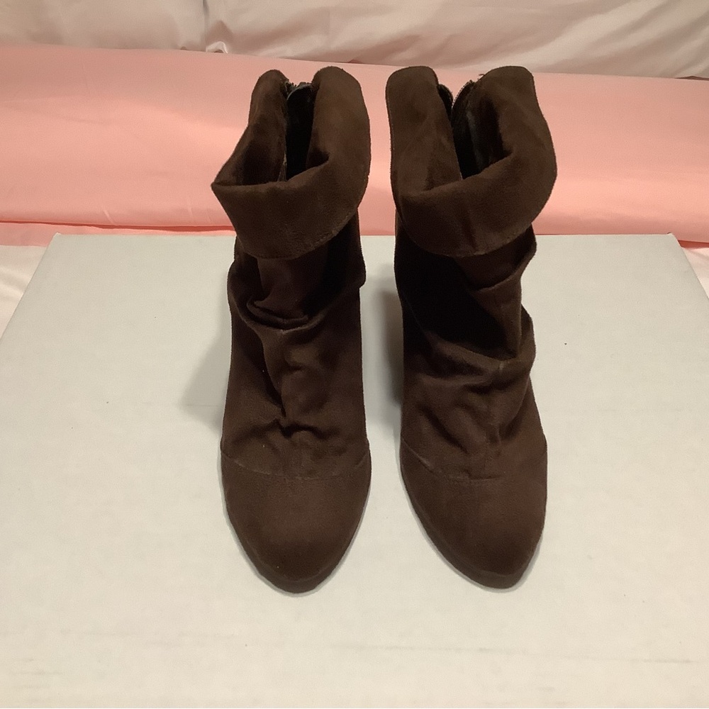Women's Brown Suede Ankle Boots